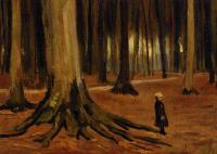Gogh, Vincent van - A Girl in a Wood